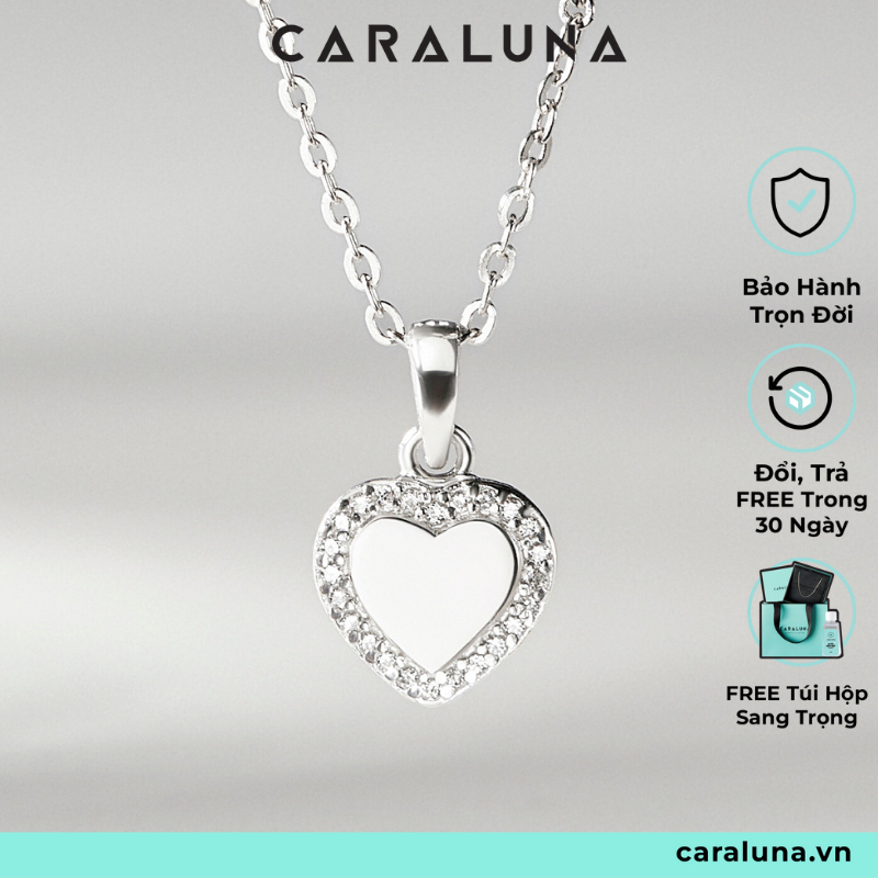 Vòng Cổ Hình Trái Tim Đính Đá CARA LUNA VYN505 - Quà Tặng Người Yêu, Quà Tặng Bạn Gái