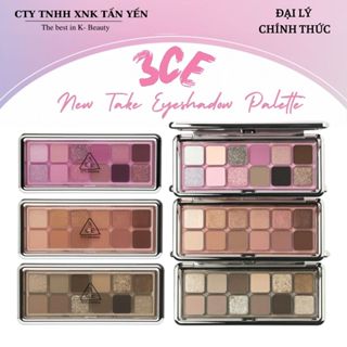 Phấn Mắt 12 Ô 3CE New Take Eyeshadow Palette 9.5g (Motion Frame - Raw Neutrals - Creative Filter - Pink Journey)