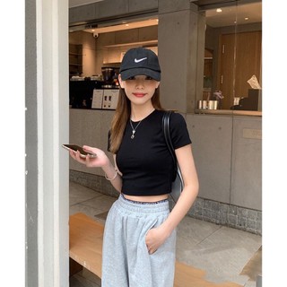 Áo croptop cộc trơn basic