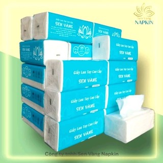 Combo 20 gói giấy lau tay 100 tờ/gói, 2 lớp, giấy dai không rách mủn