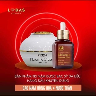Combo Cao Nám Lodas Melasme kết hợp Serum Nám Lodas loại bỏ vết sạm nám giúp da bạn trở nên trắng hồng rạng rỡ