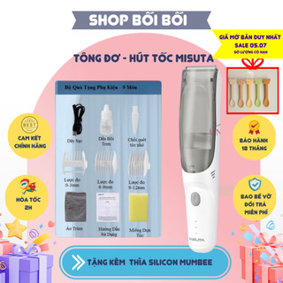 Tông đơ cắt tóc hớt tóc cho bé MISUTA tông đơ có chức năng hút tóc khi hút 