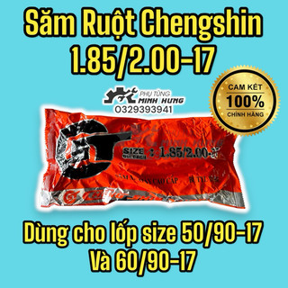Săm ruột chengshin 1.85/ 2.00 - 17 dùng lốp nhỏ 50/90-17 , 60/90-17 chính hãng >>>