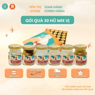 [Quà Tặng] Yến Thị-Gói 30 hũ quà tặng,set quà ý nghĩa- chưng sẵn 30% yến- hũ 70ml