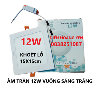 Bóng Đèn Led Âm Trần Downlight 12W - Vuông