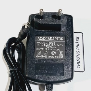 Adapter DC 12V - 2A (Đầu cắm 3.5mm X 1.35mm)