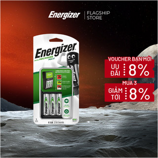 Bộ Máy Sạc Pin Energizer Maxi CHVC M4 - Pin: AA NiMH 2000mAh 1,2V | Có thể sạc 2 pin hoặc 4 pin AA hoặc AAA