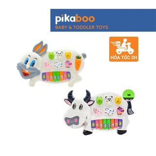 Đồ chơi đàn piano con vật cho bé Pikaboo cao cấp, âm thanh chất lượng, đèn led sáng nhấp nháy