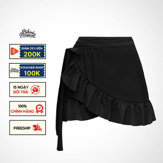 Váy lẻ quấn ngoài (không kèm quần trong) BIKINI PASSPORT - màu Đen - BS284_BL