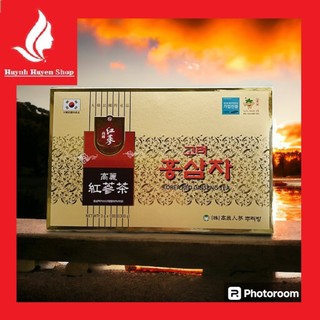 [Chính Hãng] Trà Hồng Sâm Hàn Quốc Korea Red Ginseng Tea hộp (3g x 100 gói)