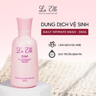 Dung Dịch Vệ Sinh Phụ Nữ La Elle 3IN1 Dịu Nhẹ 350g Hỗ Trợ Làm Sạch Dưỡng Ẩm Khử Mùi Và Cân Bằng pH