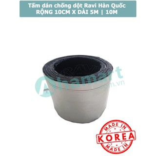 Băng keo chống thấm bitumen tự dính ravi hàn quốc 10cm x 5m | 10cm x 10m