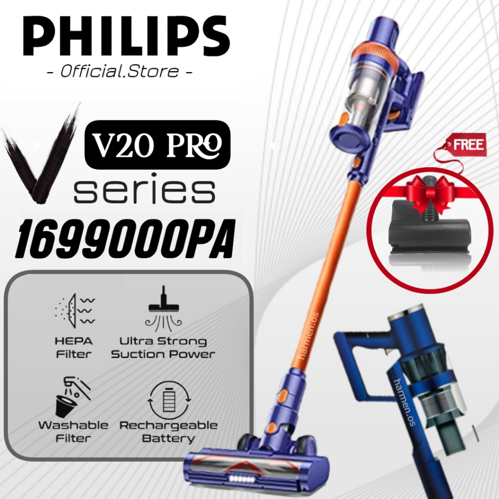 Máy hút bụi không dây V20 PRO Bảo hành 5 năm High Power Cordless Vacuum