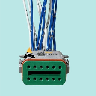 Giắc 12 pin,giắc đèn xi nhan doosan, giắc hộp công tắc treo khí AVS 7