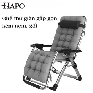 Ghế thư giãn gấp gọn đa năng chịu tại 300kg khung hợp kim cao cấp, Ghế xếp thư giãn gấp gọn đa năng đọc sách ngủ trưa