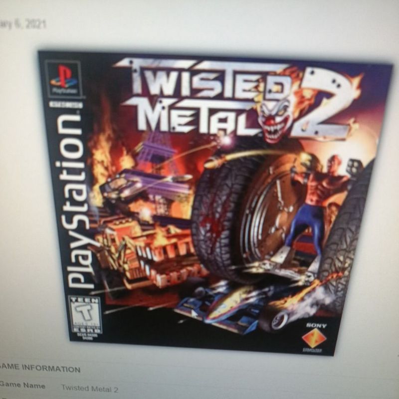 đĩa game p s 1 twisted metal 2