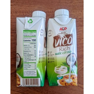 Nước cốt dừa VICO 330ml (Thùng 24 hộp)