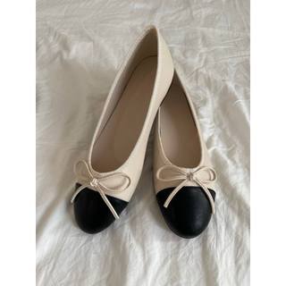 𝐁𝐥𝐚𝐮𝐞𝐁𝐥𝐮𝐦𝐞🦋(Sẵn lẻ size) (Form to lùi 1 sz) Giày bệt nơ dupe C.N đơn giản