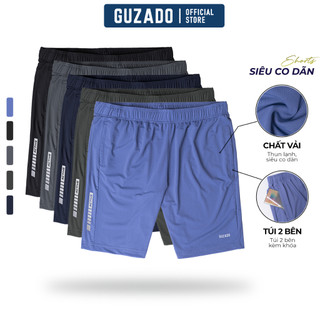 [ĐƠN 349K TẶNG SỊP]Quần đùi nam Guzado GSR05 vải thun lạnh cao cấp,khỏe khoắn vận động thoải mái