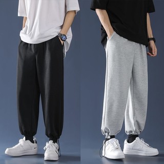 🌸 SIÊU HOT 🌸 Quần Thun Nỉ GOURD Unisex  Jogger dáng thụng dây rút ống rộng CHÂN CUA màu ĐEN | XÁM nam nữ