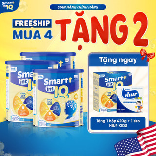 Mua 4 tặng 2 smart iq sữa non phát triển trí não cho trẻ từ 2 tuổi, phát triển não bộ, tập trung