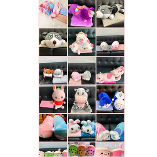 Gối mền 3in1: Heo, chuột, hamster, thỏ, trà sữa, pony, doremon
