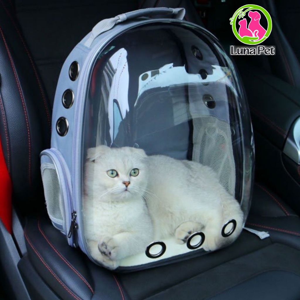 Balo phi hành gia mặt kính trong suốt vận chuyển chó mèo LunaPet BL01 - balo vận chuyển thú cưng