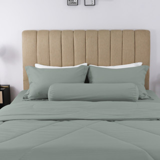  Bộ 4 món ga, áo gối không mền Jun Store chất cotton mềm mịn một màu trơn tinh tế