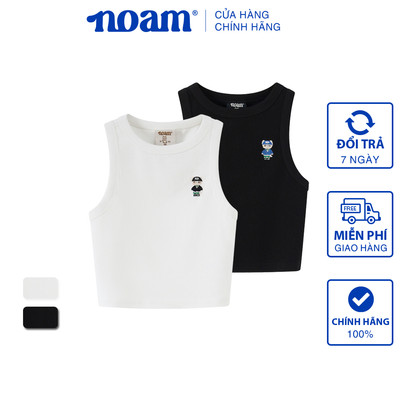 Áo thun Tank Top NOAM Teeny Homie Chất liệu Thun Tăm - Màu Đen/ Trắng
