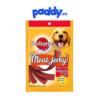 Snack Cho Chó Pedigree Meat Jerky Vị Thịt Bò Xông Khói 80g