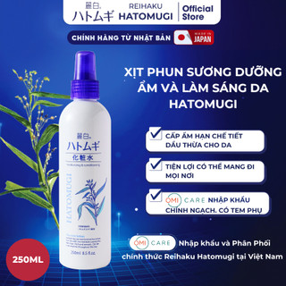  Xịt Khoáng Phun Sương Hatomugi Dưỡng Ẩm Và Làm Sáng Da 250ML Reihaku Hatomugi Nhật Bản 