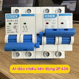 Át đảo chiều liên động 2p 63a 220v gcdqcn-cầu dao đảo chiều- cb đảo chiều