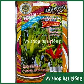 Hạt giống ớt chùm đỏ siêu cay nguyên gói 70 hạt F1 nhập Thái Lan