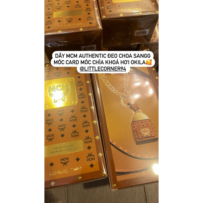AUTH DÂY ĐEO MCM + NƯỚC HOA 7ml