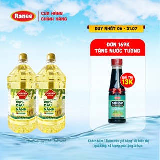 Combo 2 chai Dầu ăn Đậu Nành cao cấp Golden 2 lít