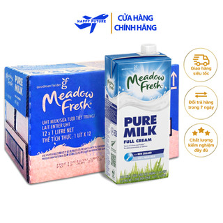 [Thùng 12 Hộp] Sữa Tươi Tiệt Trùng Nguyên Kem MEADOW FRESH 1L - Nhập khẩu New Zealand