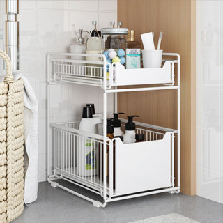  Kệ Ngăn Kéo Trượt 2 Tầng Thông Minh Đựng Đồ Đa Năng Cho Nhà Bếp Nhà Tắm Đựng Gia Vị Thông Minh Kệ Nhà Bếp Cao Cấp 