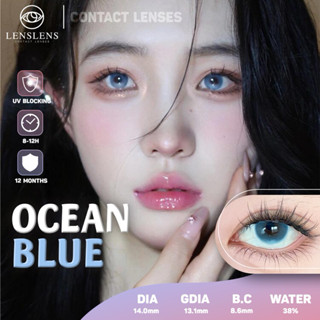 Lens Mắt Kính Áp Tròng Ocean Blue Hiệu Ứng Filter Nhũ Mắt Ướt