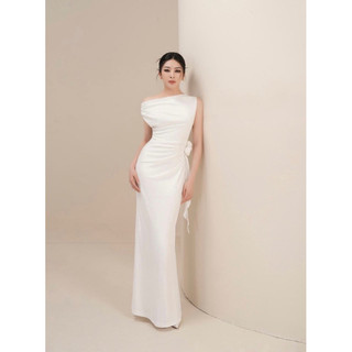 Váy body thun hoa lệch vai 🌹