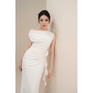 Váy body thun hoa lệch vai 🌹