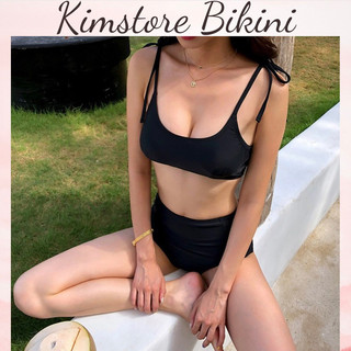 Bikini 2 mảnh áo yếm quần cạp cao ôm gọn bụng siêu dễ thương tôn dáng