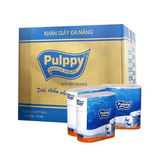 [COMBO 5 LỐC] Khăn giấy mini PULPPY (1 lốc 10 gói nhỏ)