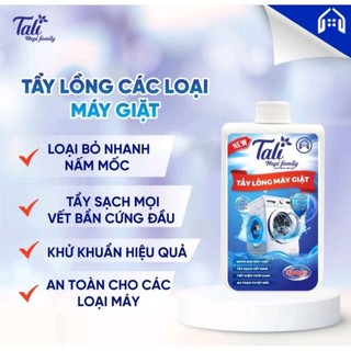 Tẩy lồng máy giặt Tali, loại bỏ nhanh vi khuẩn , nấm mốc, mảng bám, tẩy các bết bẩn tích tụ, bảo vệ máy giặt, sức khoẻ