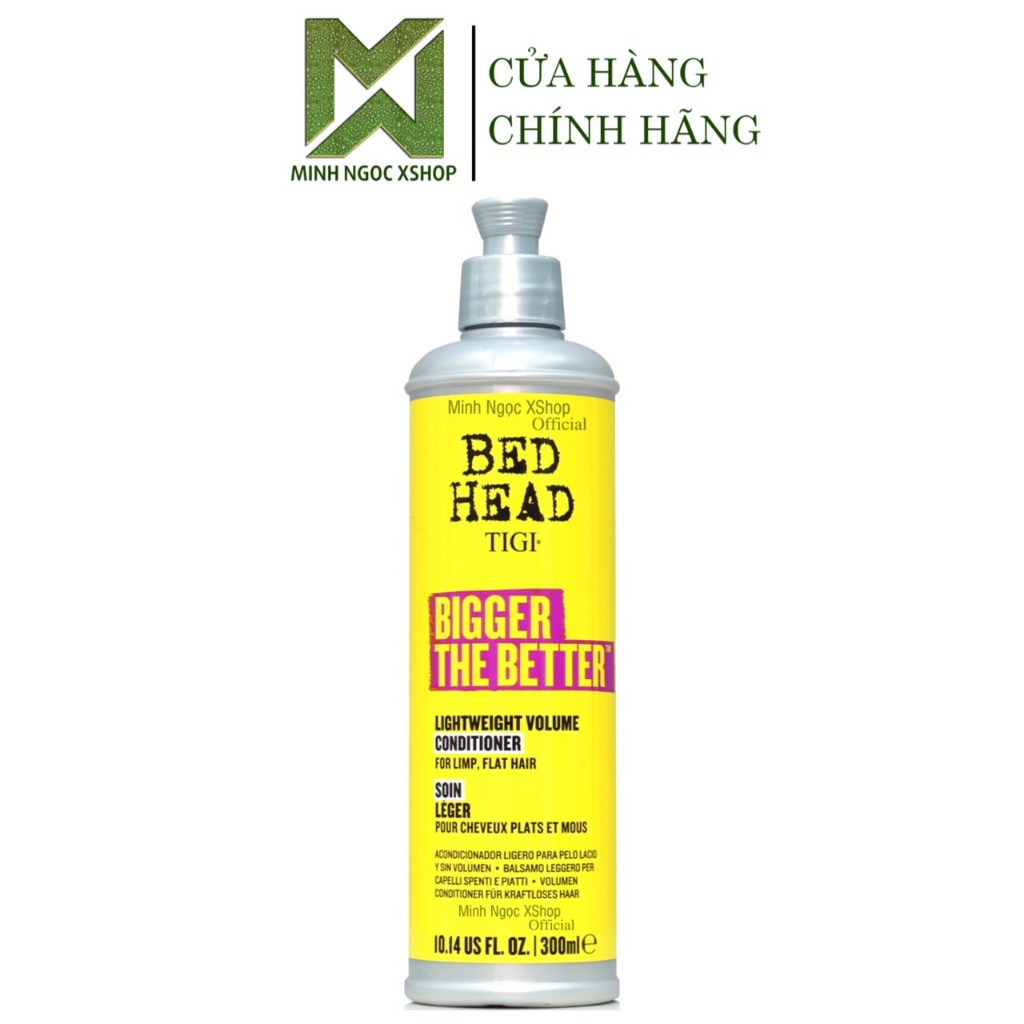 Dầu xả tạo phồng Tigi Bed Head Bigger The Better Volume 300ML
