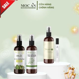 Cb19: combo xịt tinh dầu bưởi da xanh an thảo 120ml & xịt tinh dầu bưởi chanh tươi mộc ân haircare 120ml & xịt tinh dầu
