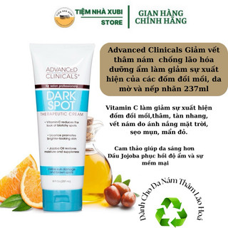 Kem giảm thâm nám từ vitamin c +dầu jojoba+cam thảo giảm lão hoá advanced clinicals 237ml