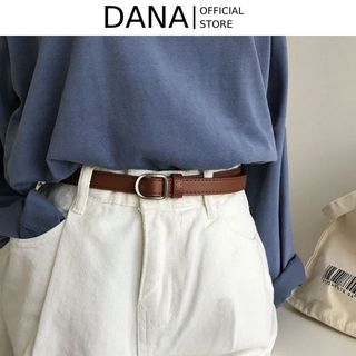 Dây nịt nữ bản nhỏ thắt lưng nữ kiểu dáng đơn giản phong cách Hàn Quốc thắt lưng DANA