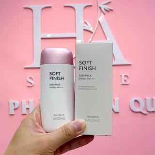 Kem Chống Nắng Missha Soft Finish Sun Milk Màu Hồng 70ml
