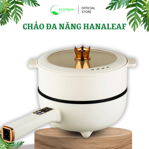 Chảo điện đa năng chống dính, chảo điện mini dung tích 3L, công suất 1000W nấu nhanh - EcoFresh