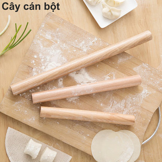 Cán lăn gỗ trơn，Cây lăn bột, cán bột bằng gỗ chống dính dạng thanh cho nhà bếp